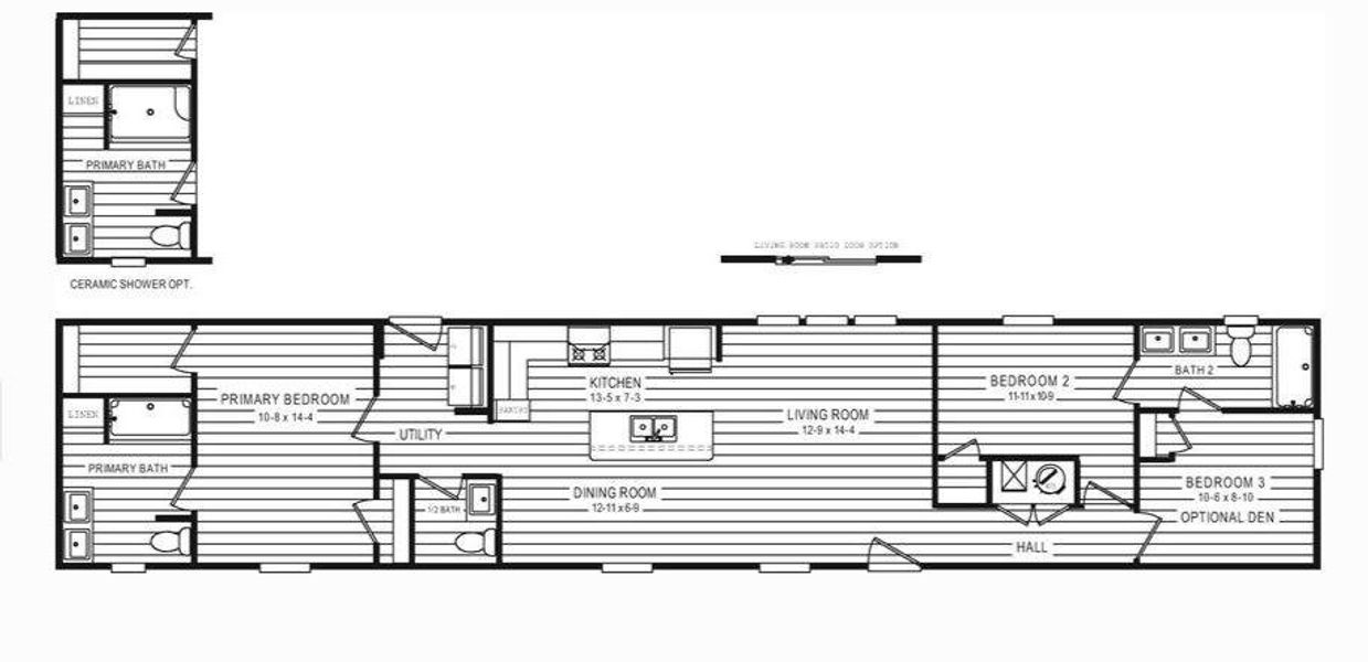 2D floor plan layout of this home in , North Charleston, SC (Image 3).