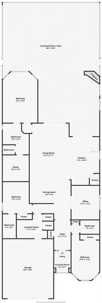 2D floor plan layout of this home in , Lakewood Ranch, FL (Image 4).