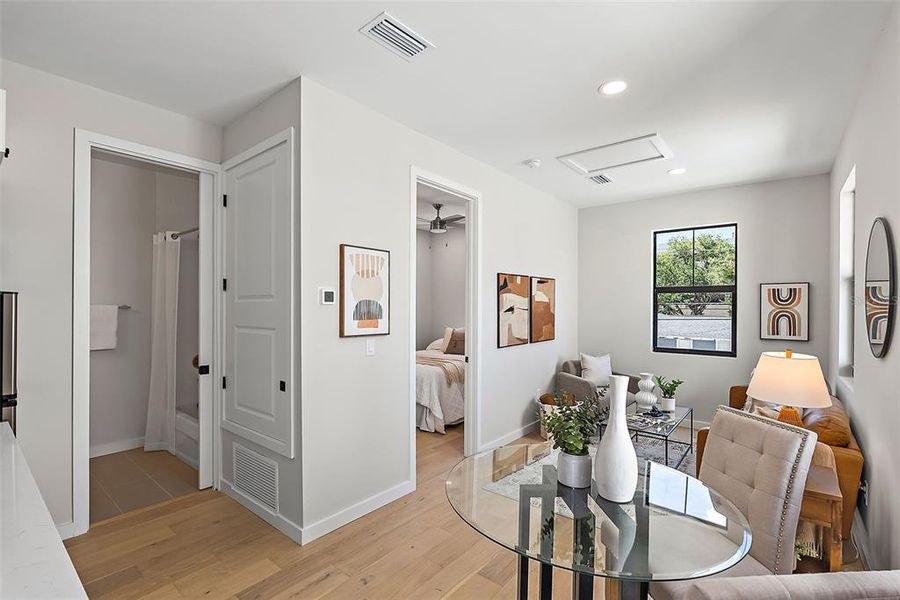 Furnished interior view inside a new home in , St. Petersburg (Image 25).