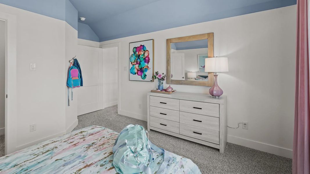 Representative furnished interior of a home built from the Medina by Chesmar Homes in Elyson 50's, Katy (Image 26).