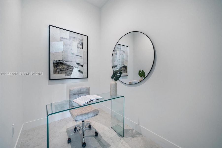 Furnished interior view inside a new home in , Miami (Image 16).