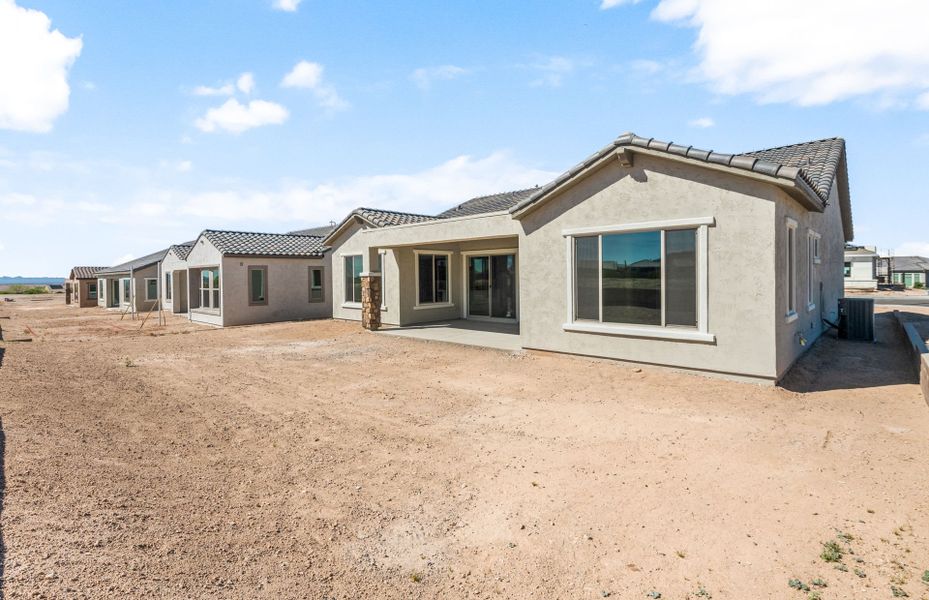 Exterior details and patio area of a home in Sun City Festival, Buckeye (Image 3).