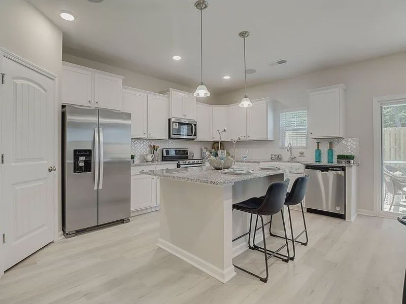 Furnished interior view inside a new home in Providence Station at Trolley Run, Aiken (Image 8).