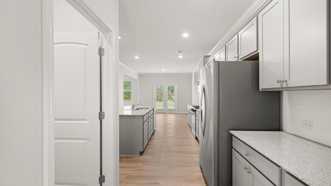 Furnished interior view inside a new home in Lost Creek, Dallas (Image 2). Furnished interior view inside a new home in Lost Creek, Dallas (Image 2).