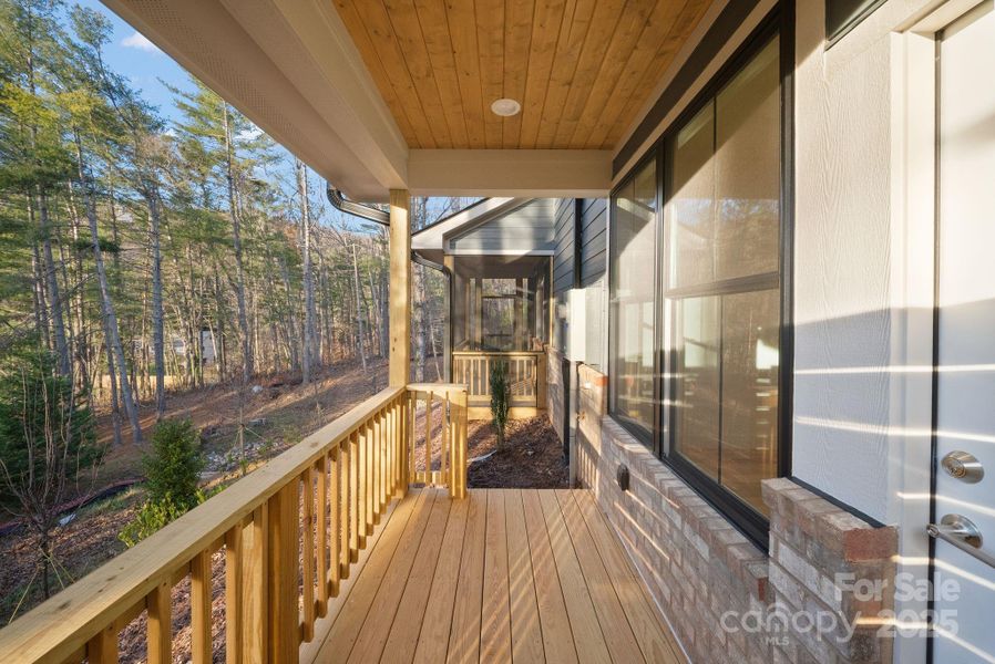 Exterior details and patio area of a home in , Asheville (Image 20).