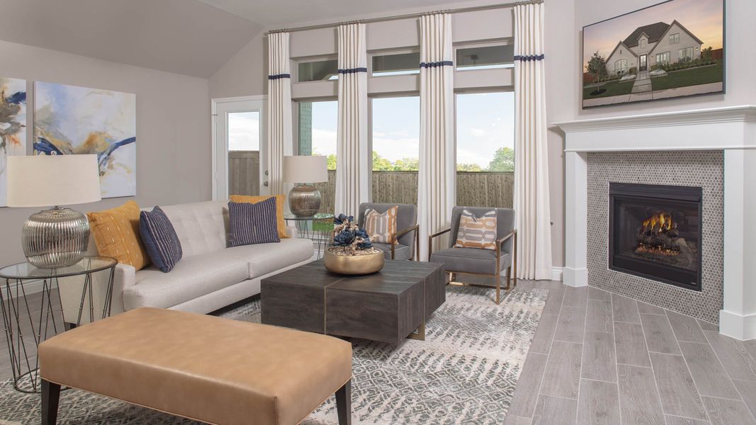 Furnished interior view inside a new home in Meadows of Mill Creek, Seguin (Image 19).