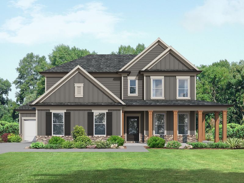 Representative exterior photo of a completed home built from the The Farmington by My Home Communities in Cotton Creek, Good Hope, GA (Image 7). Representative exterior photo of a completed home built from the The Farmington by My Home Communities in Cotton Creek, Good Hope, GA (Image 7).