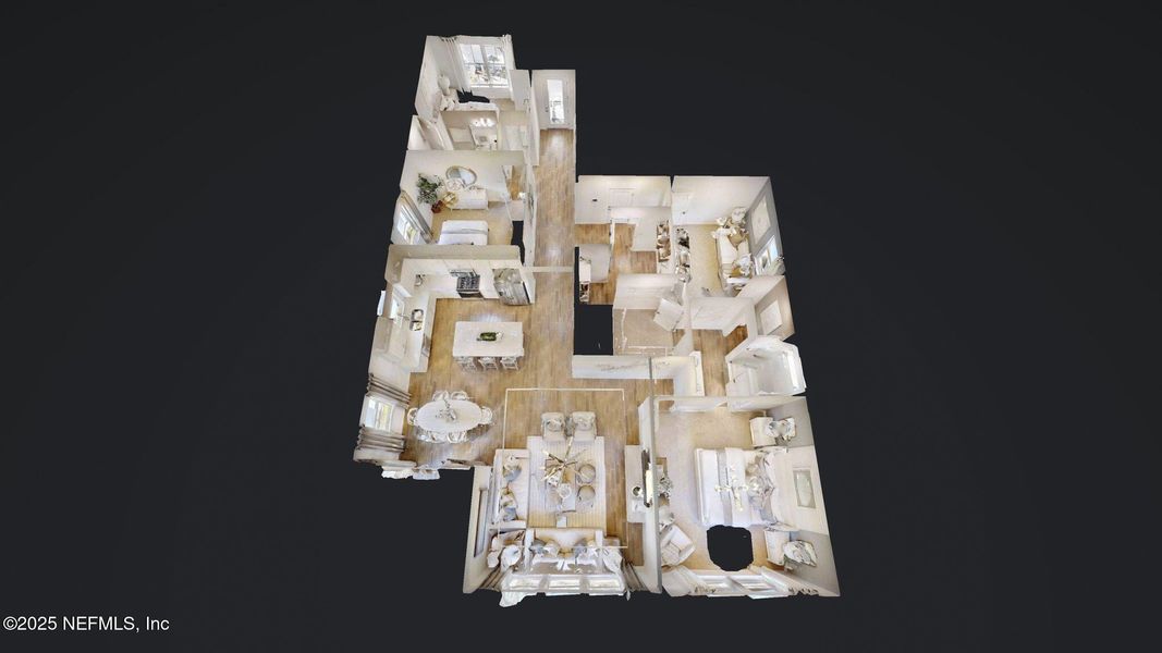 2D floor plan layout of this home in Murray Farms, Middleburg, FL (Image 43).