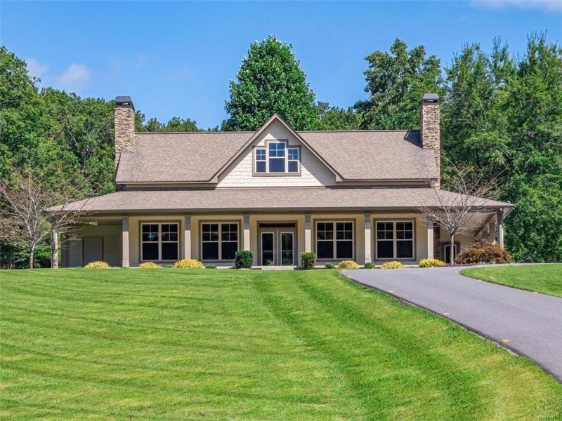 Front exterior of a new home in , Blairsville, GA, highlighting curb appeal (Image 36).
