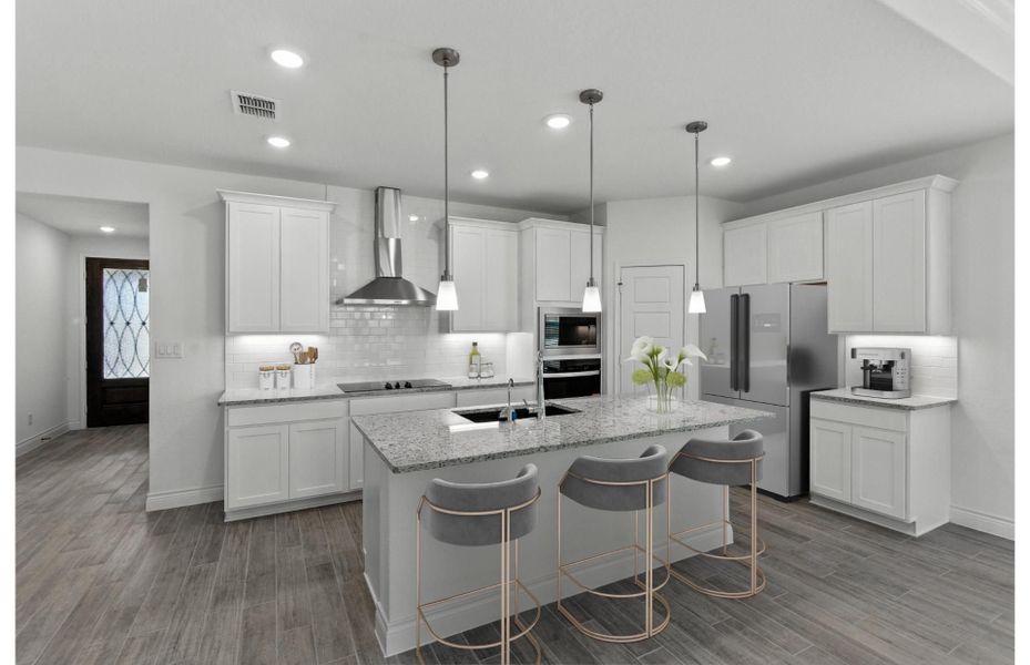 Furnished interior view inside a new home in Bison Ridge, San Antonio (Image 3).