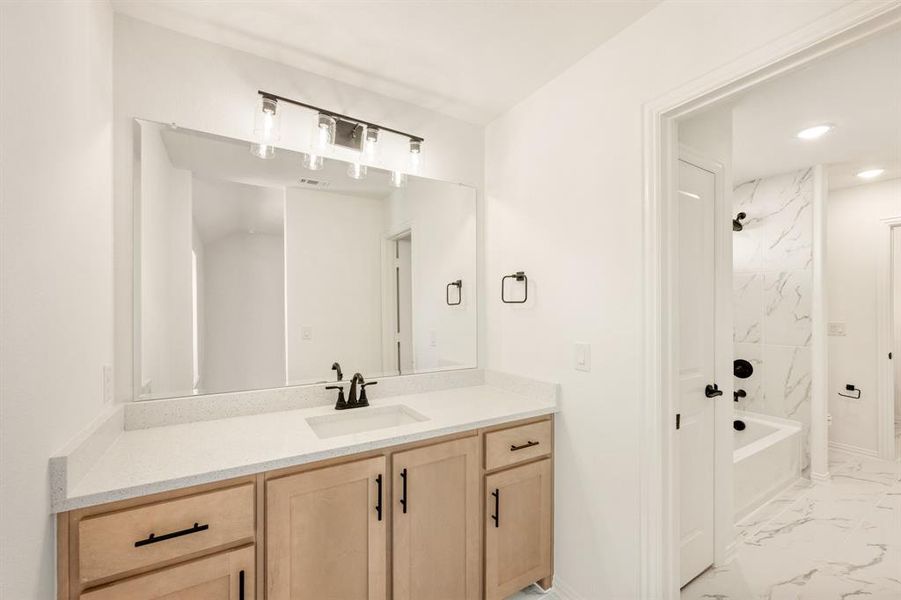 Furnished interior view inside a new home in Willow Wood, McKinney (Image 29).