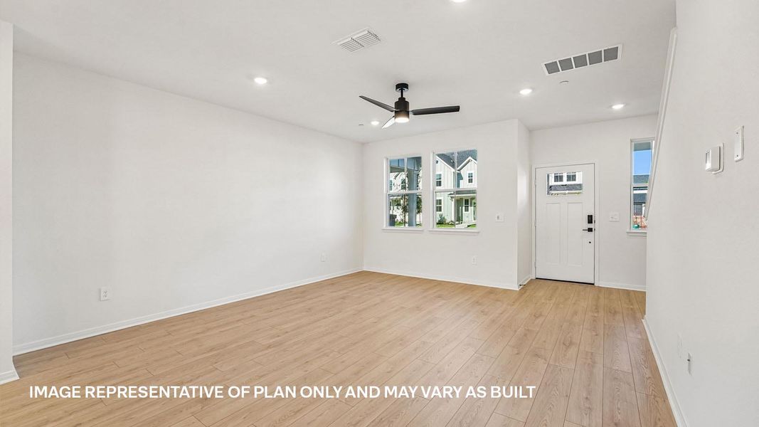 Spacious, unfurnished interior of a new home in Avery Centre, Round Rock (Image 13).