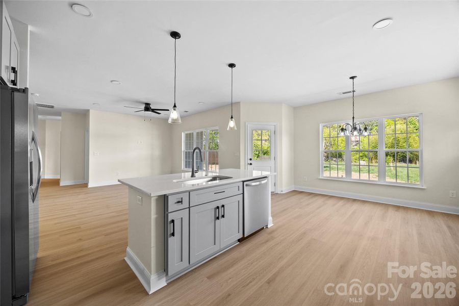 Furnished interior view inside a new home in , Troutman (Image 8).