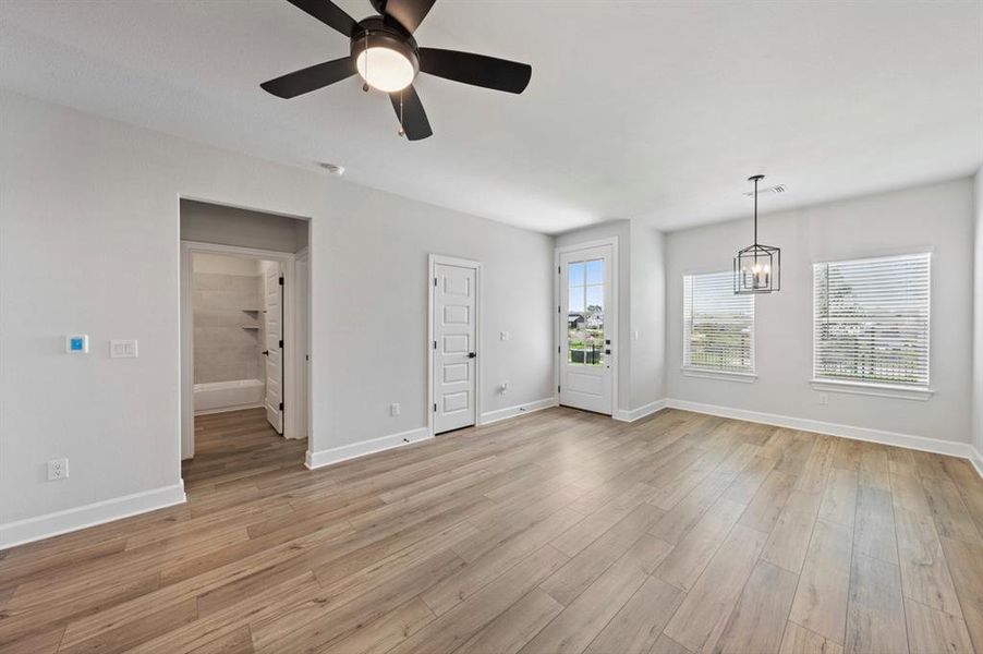 Spacious, unfurnished interior of a new home in Whisper Valley, Manor (Image 12).