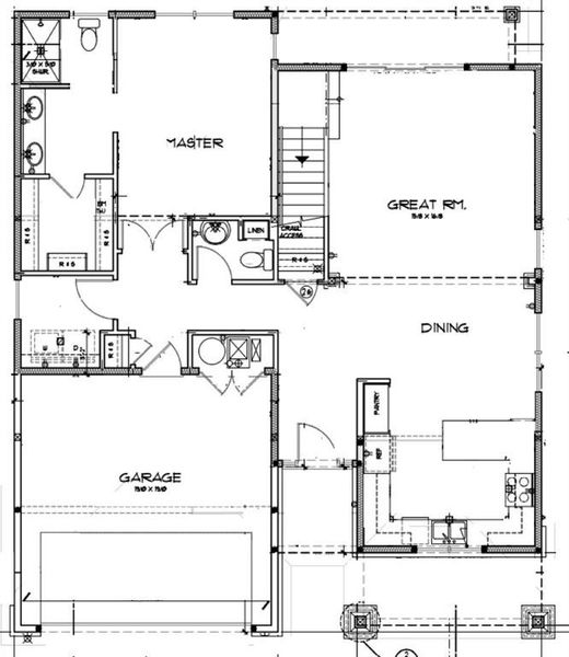 FIRST FLOOR - Floor plan, rendering, design, etc. are subject to changes made by the builder.