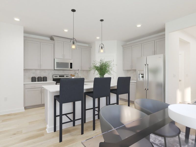 Furnished interior view inside a new home in Avery Farms - Ridge Series, Murfreesboro (Image 3).