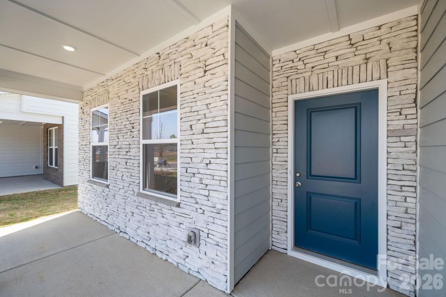Exterior details and patio area of a home in McFarland Estates, York (Image 3).