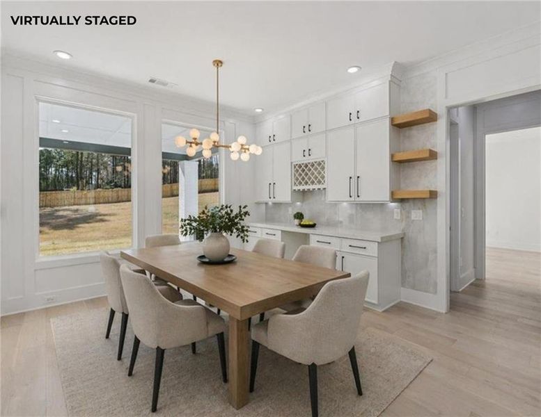 Furnished interior view inside a new home in , Grayson (Image 20).