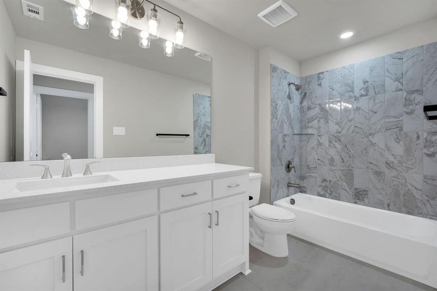 Furnished interior view inside a new home in Westside Preserve, Midlothian (Image 12).