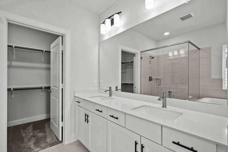 Representative furnished interior of a home built from the The Foxman by David Weekley Homes in Two Step Farm 35', Montgomery (Image 5).