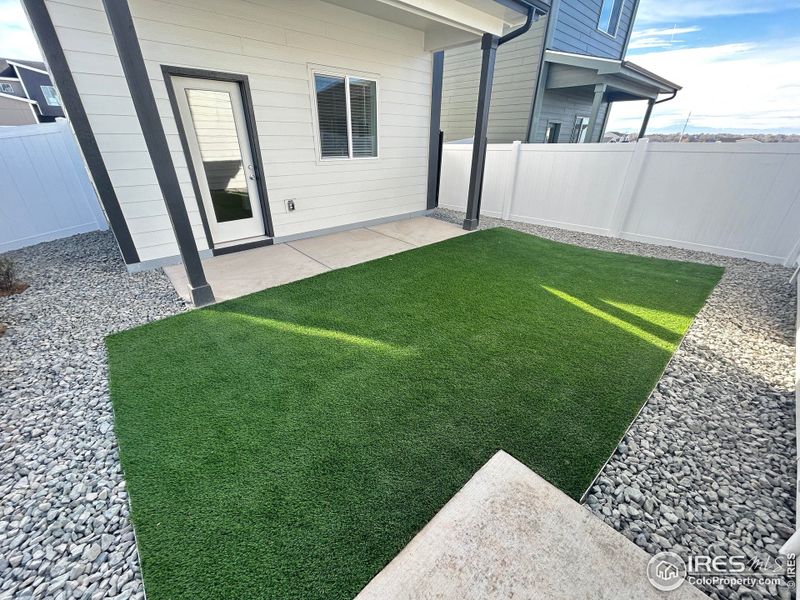 Exterior details and patio area of a home in Liberty Draw, Evans (Image 1).