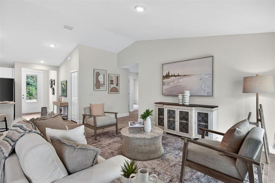 Furnished interior view inside a new home in , Port Charlotte (Image 9). Furnished interior view inside a new home in , Port Charlotte (Image 9).