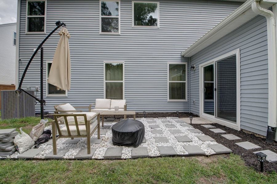 Exterior details and patio area of a home in Oakley Pointe, Moncks Corner (Image 43). Exterior details and patio area of a home in Oakley Pointe, Moncks Corner (Image 43).