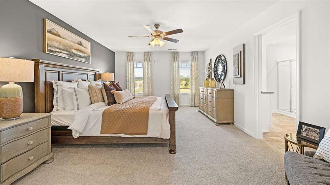 Furnished interior view inside a new home in Jackson Landing, Jefferson (Image 28).