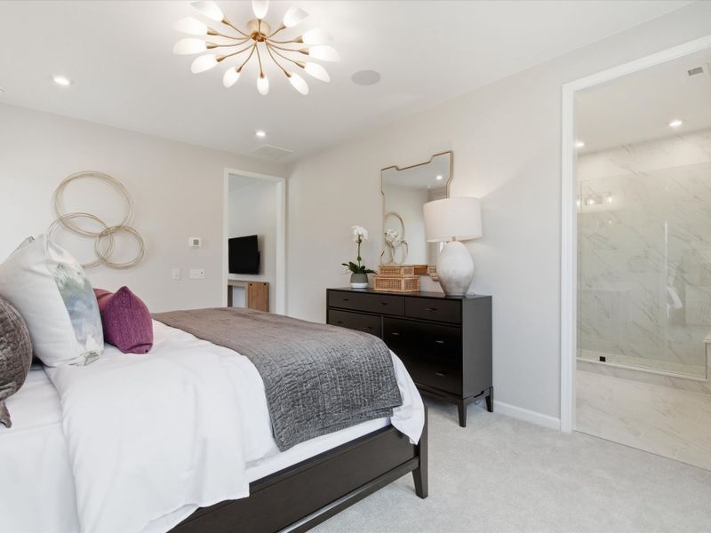 Furnished interior view inside a new home in Ellis Townes, Charlotte (Image 26).