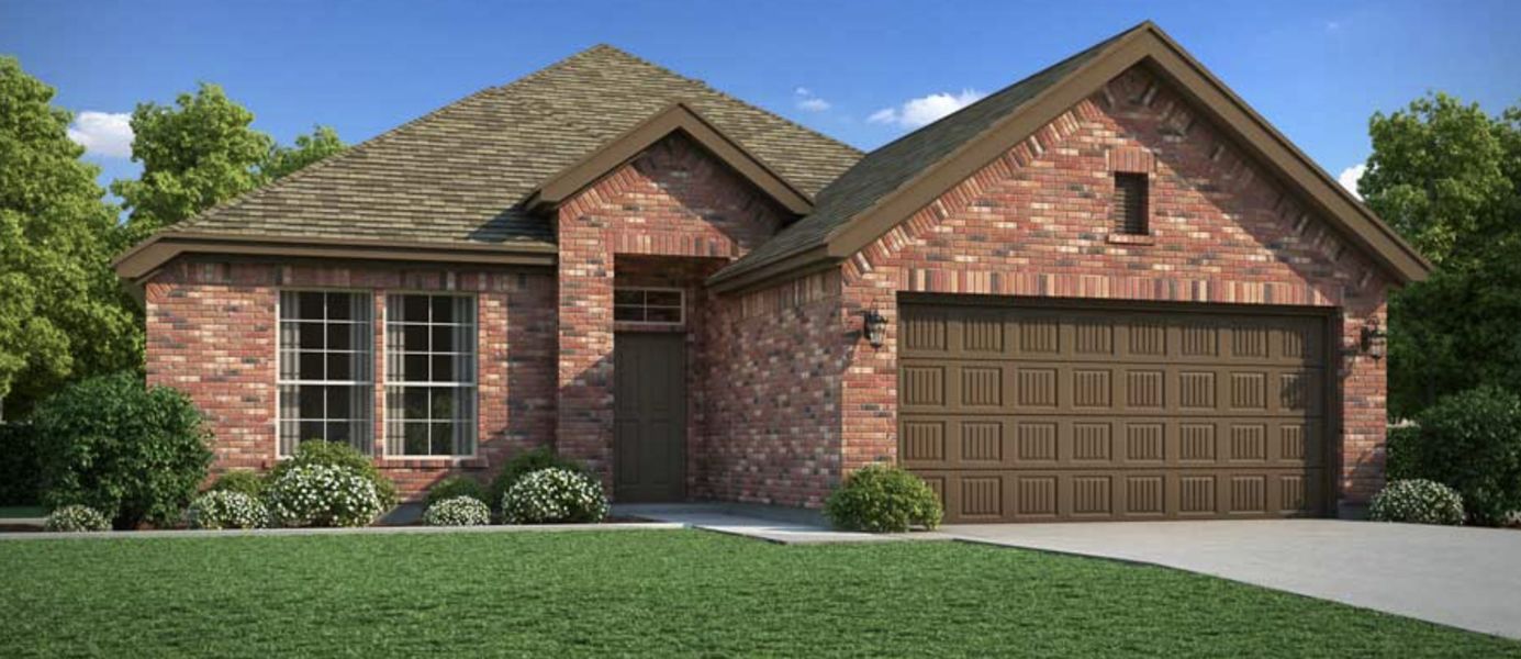 Representative exterior photo of a completed home built from the Hanover by Cheldan Homes in Craftsmen's Corner, Cleburne, TX (Image 18).