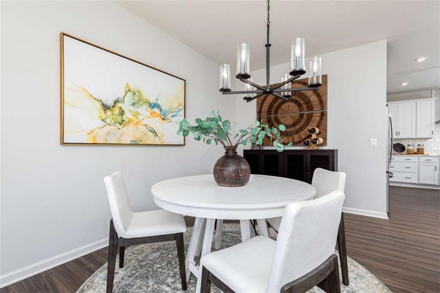 Furnished interior view inside a new home in River Oaks, Locust Grove (Image 15). Furnished interior view inside a new home in River Oaks, Locust Grove (Image 15).