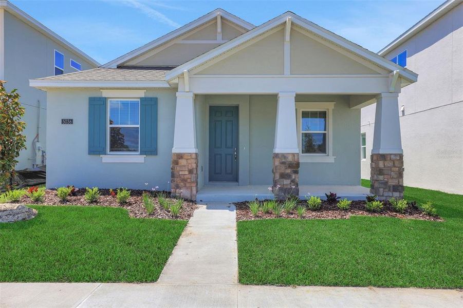 Exterior details and patio area of a home in Crossroads at Kelly Park, Apopka (Image 1). Exterior details and patio area of a home in Crossroads at Kelly Park, Apopka (Image 1).