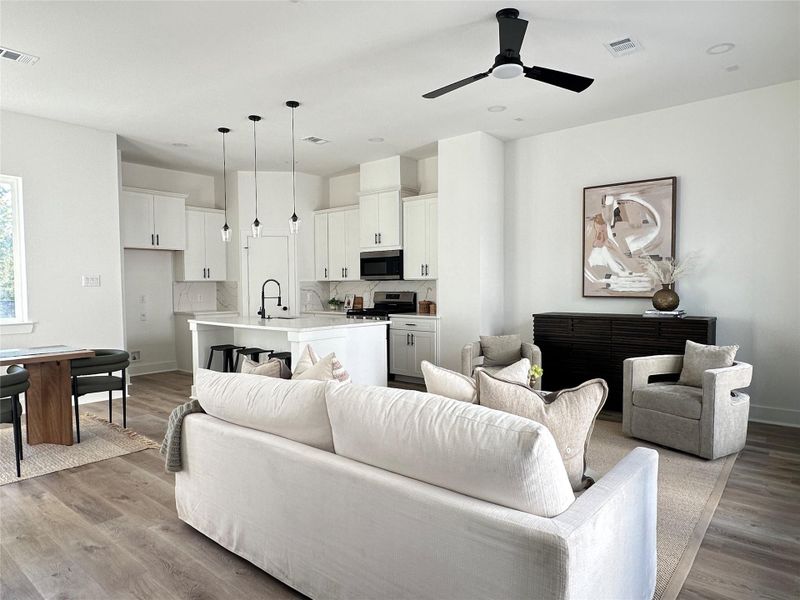 Furnished interior view inside a new home in , Houston (Image 6). Furnished interior view inside a new home in , Houston (Image 6).