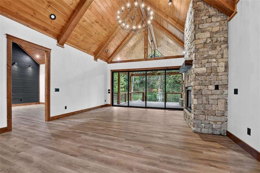 Spacious, unfurnished interior of a new home in , Ellijay (Image 19).