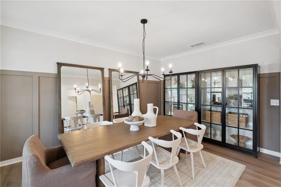 Furnished interior in a model home at Hamilton Place in Cartersville (Image 22).