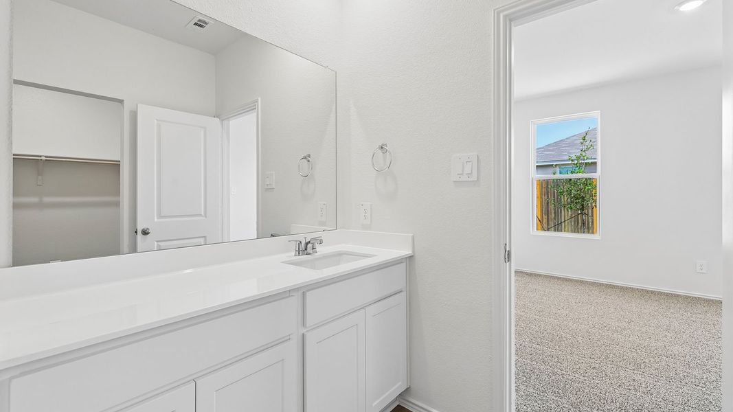 Furnished interior view inside a new home in Wayside, Uhland (Image 12).