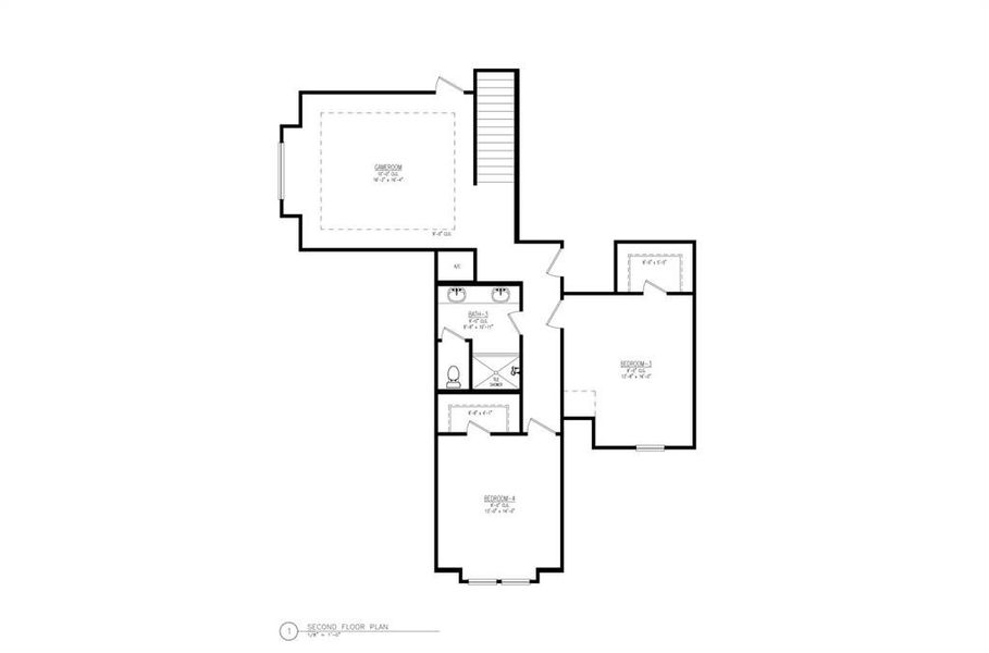 Second floor floor plan