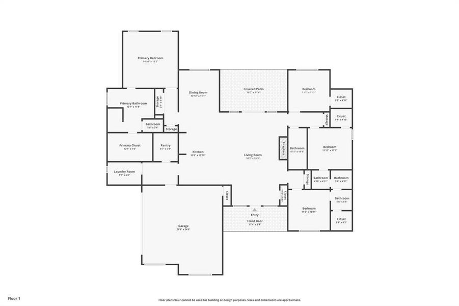 2D floor plan layout of this home in , Springtown, TX (Image 5). 2D floor plan layout of this home in , Springtown, TX (Image 5).