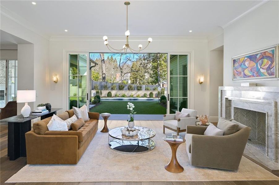 Furnished interior view inside a new home in , Atlanta (Image 47). Furnished interior view inside a new home in , Atlanta (Image 47).