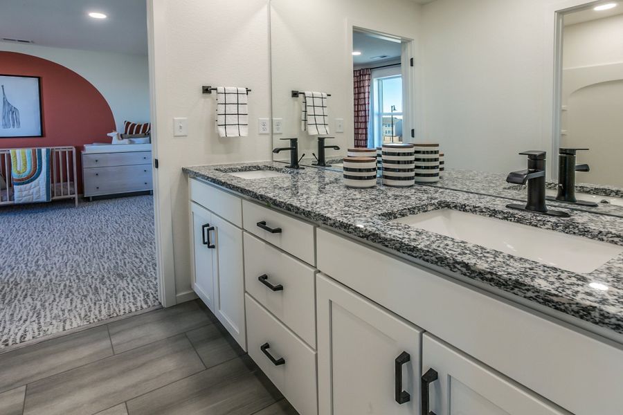 Representative furnished interior of a home built from the Twain by Hartford Homes in Trailside, Timnath (Image 54).