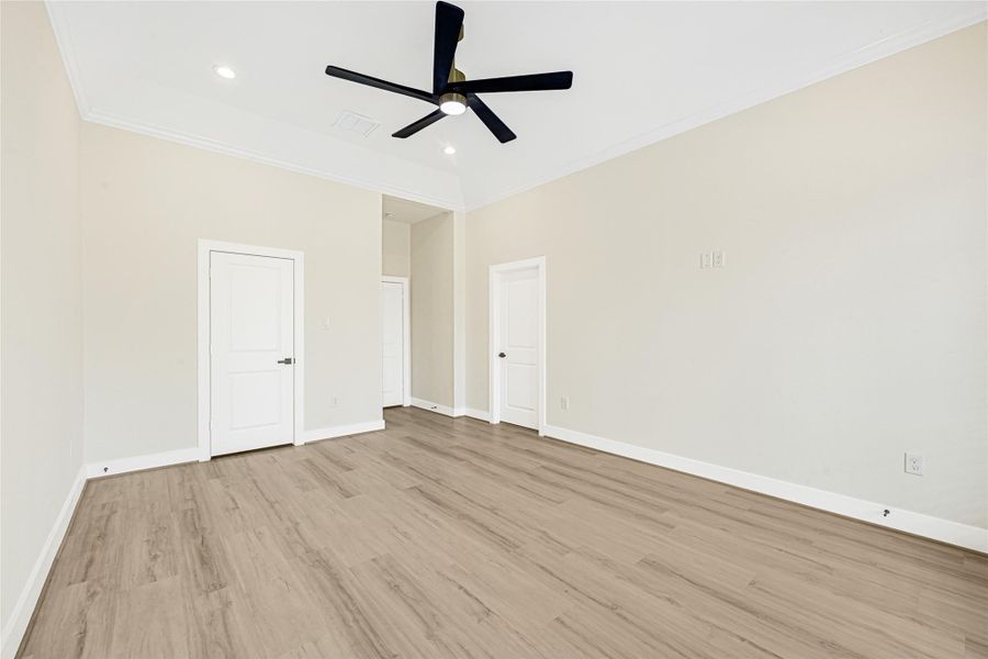 LVP flooring with double closets