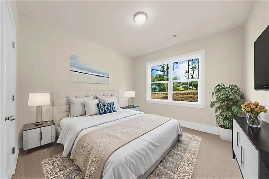 Furnished interior view inside a new home in , Flowery Branch (Image 16).