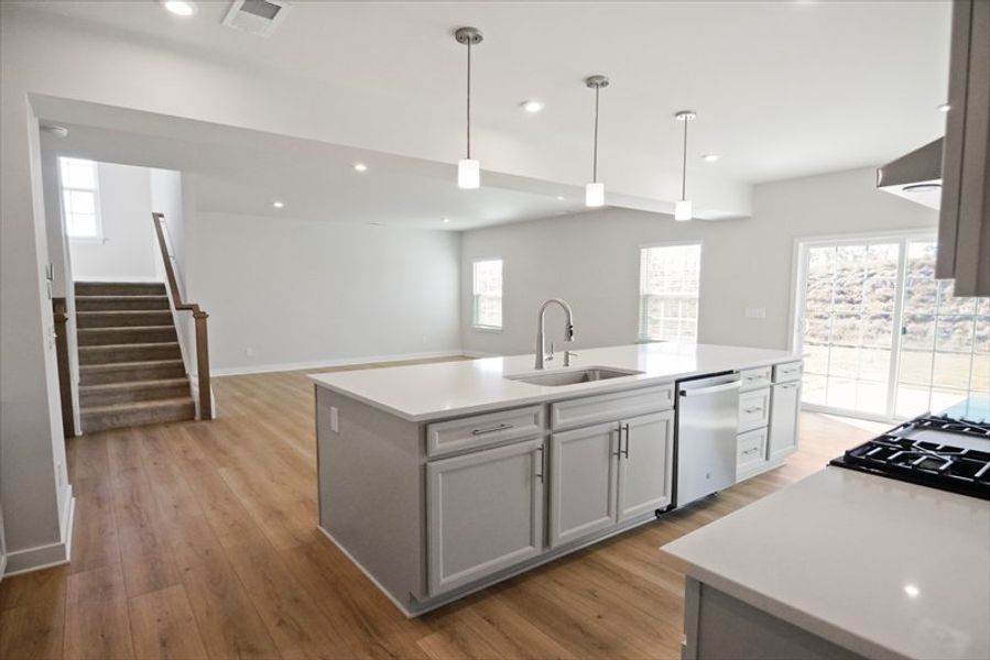 Furnished interior view inside a new home in Canterbrook Farms 2-Story, Fountain Inn (Image 7). Furnished interior view inside a new home in Canterbrook Farms 2-Story, Fountain Inn (Image 7).