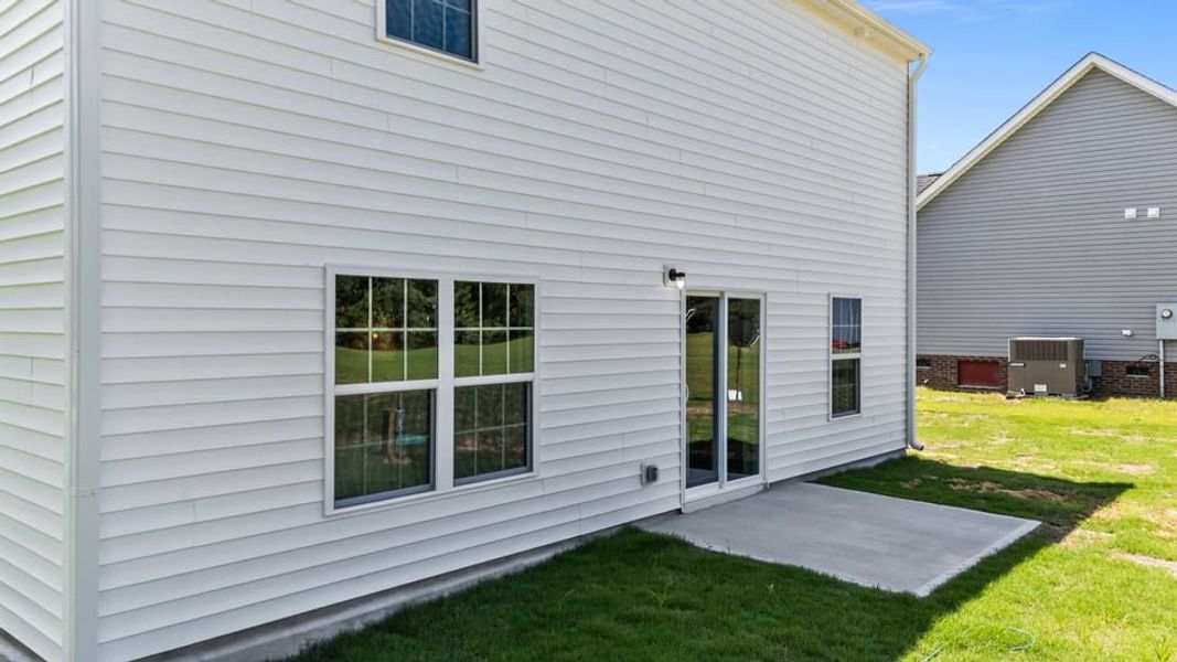 Exterior details and patio area of a home in Blair Ridge, La Grange (Image 3).