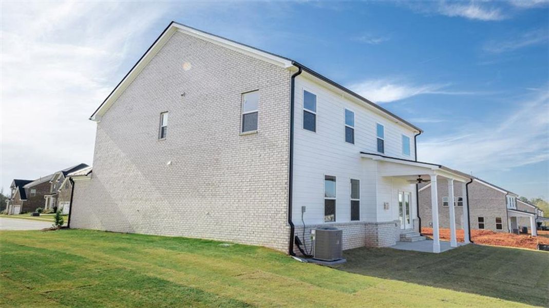 Exterior details and patio area of a home in Westland, Bogart (Image 22).