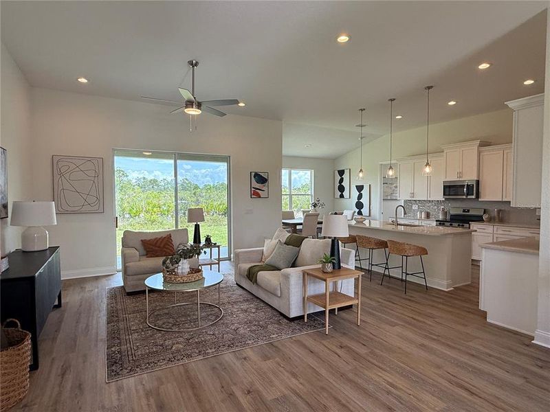 Furnished interior view inside a new home in , Sebring (Image 5).