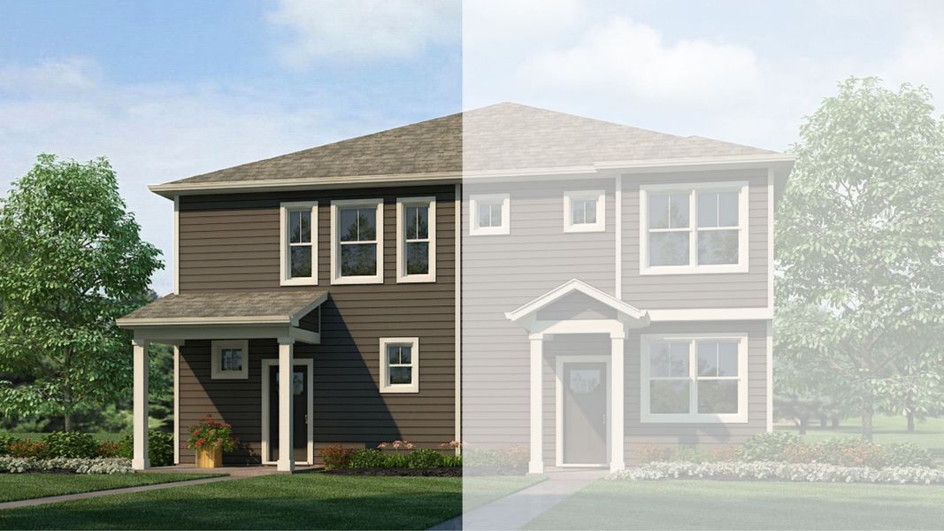 Representative exterior photo of a completed home built from the MURIFIELD by D.R. Horton in Vista Meadows, Fort Lupton, CO (Image 17).