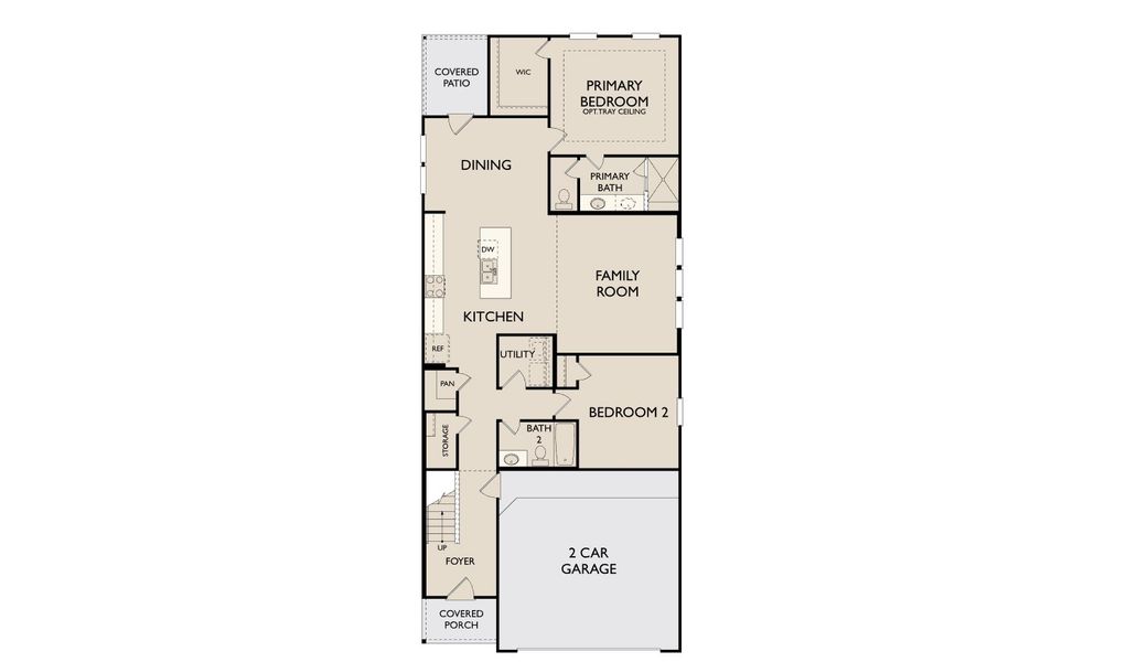 2D floor plan layout for the Magnolia by Ashton Woods in Wildrye 40ft, Waller, TX (Image 3).