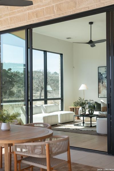 Exterior details and patio area of a home in , Fredericksburg (Image 4). Exterior details and patio area of a home in , Fredericksburg (Image 4).