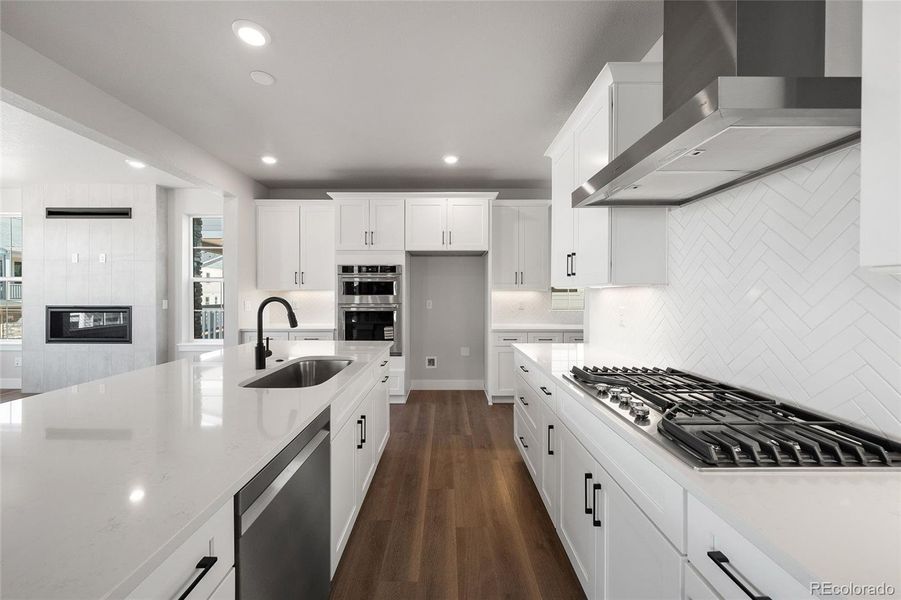 Furnished interior view inside a new home in , Littleton (Image 10).